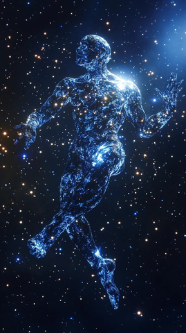 星际舞者蓝影星空