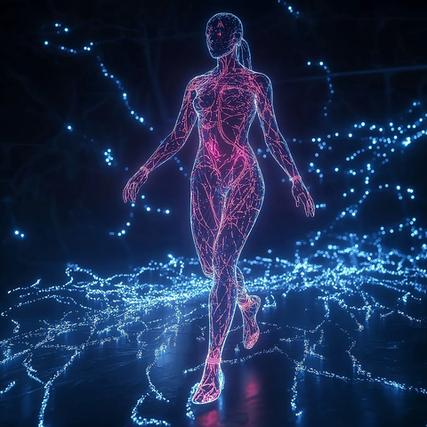 血管循环女性全息行走图