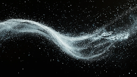 白色矩形分解成粒子流