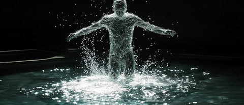 光纤人形浮现汞池