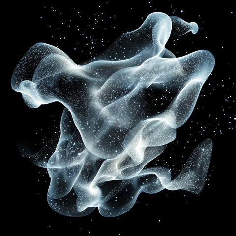 漂浮魔法尘埃波浪效果图