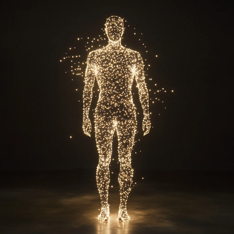 光点组成人体形状