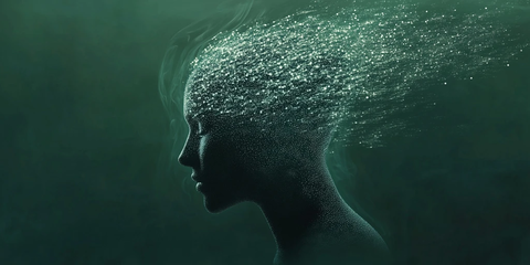 白色圆点头部侧影