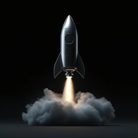 火箭起飞底部冒烟