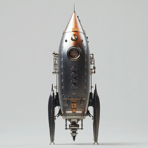 生物朋克火箭前视图