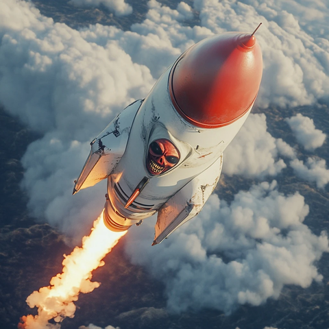 火箭面具生物高空飞行