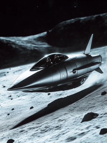 超级英雄月球驾驶飞行车