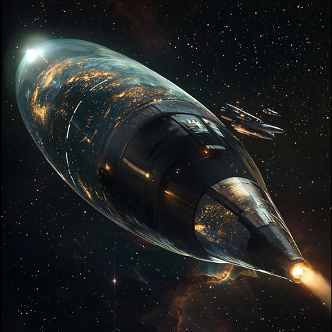 太空舱地球法伦巨型结构