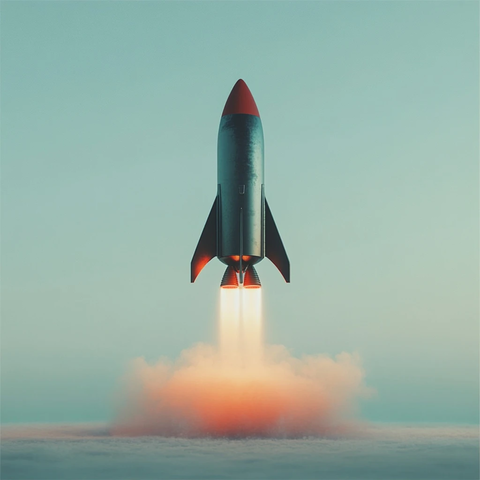 火箭中心空旷幻灯片