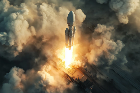 长征一号火箭发射场景