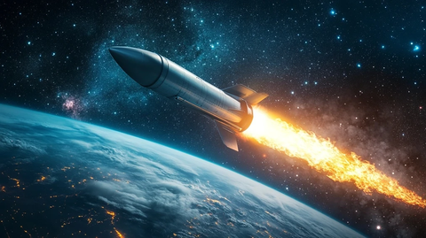 太空船升空场景