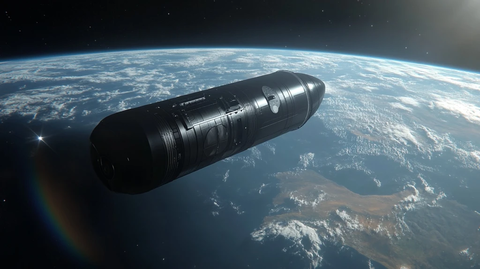 太空轨道枪金属圆柱体