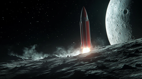 火箭飞向月球冒险