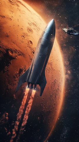 航天器与宇航员场景