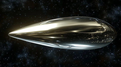金属水滴形飞行物