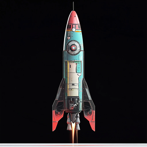 火箭飞船电子音乐会场景