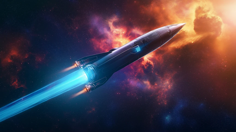 飞船驶向射手座星空