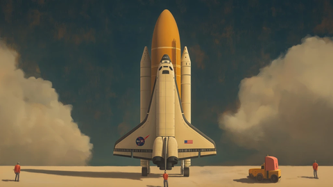 挑战者号航天飞机技术绘图