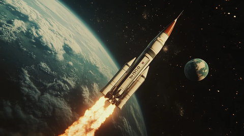 火箭太空燃烧引信地球月亮