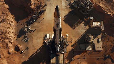 新星舰火箭发射台全景