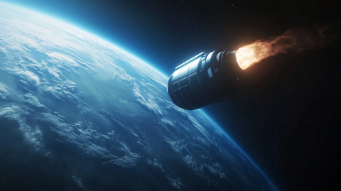 太空舱进入地球大气层