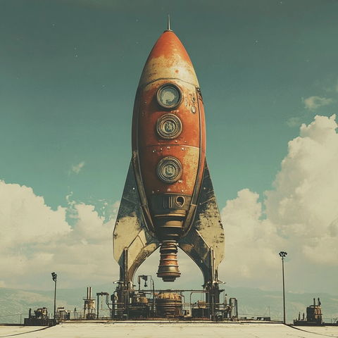 蒸汽朋克火箭发射台