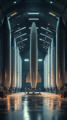 核导弹展示与军事监控