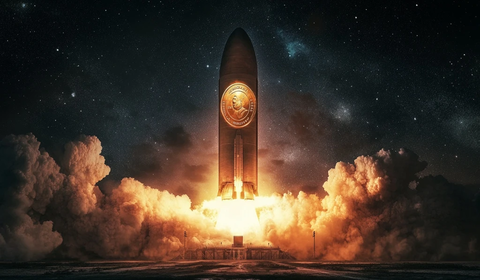 巨型硬币火箭发射烟火