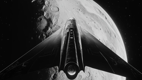 黑晶尖刺飞船接近木星卫星