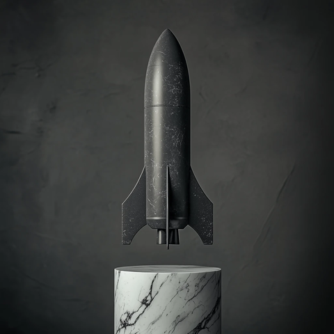 大理石星舰雕塑柱