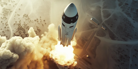 火箭发射平台俯视图