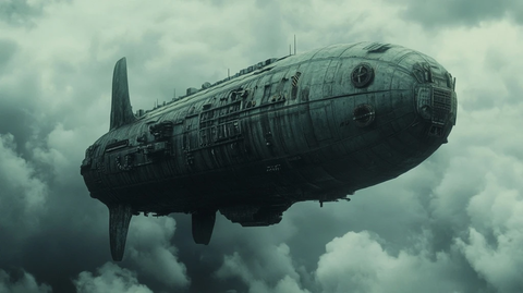 德国飞艇天空飞行