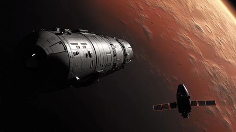 太空货船与小型飞船