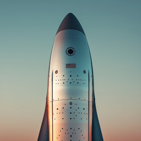 火箭公司标志特写