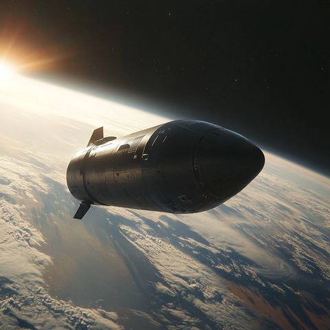 太空舱进入地球大气层