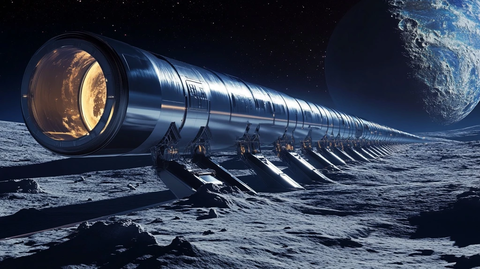 太空舱连接月球轨道