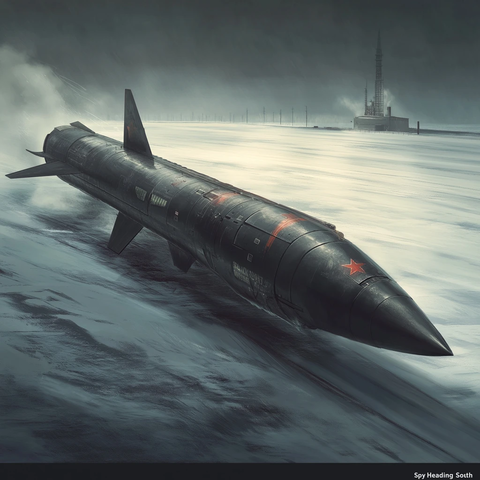 俄罗斯实验导弹雪地跑道