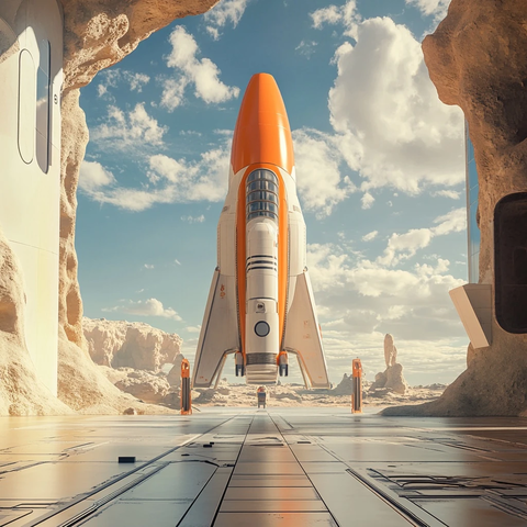 太空船停靠外星港口