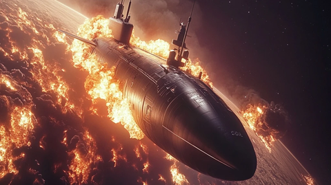 海军潜艇太空火灾摄像