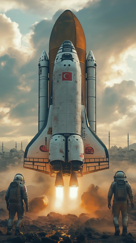 太空舱降落宇宙飞船