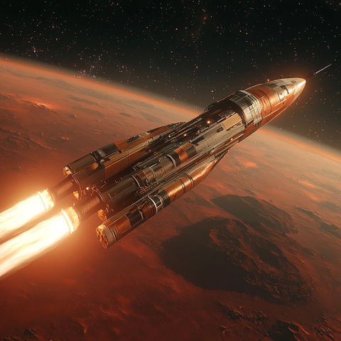 火箭武器对峙火星战场