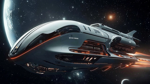 太空列车穿越星云