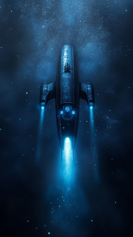 深海潜水器黑暗中下潜