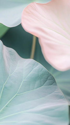 莲花叶特写