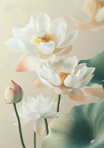 莲花图案直播研讨会海报