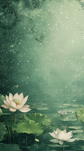 莲花池塘飞龙虻