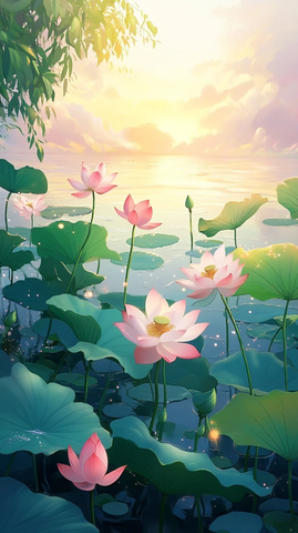 白露莲开柳岸风起