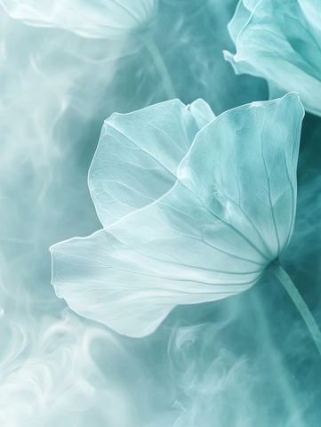 烟雾莲花模糊背景