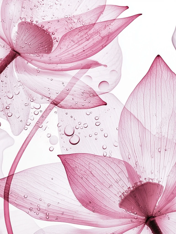 莲花叶片水滴光特写