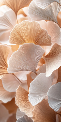 银杏叶层叠纸艺作品